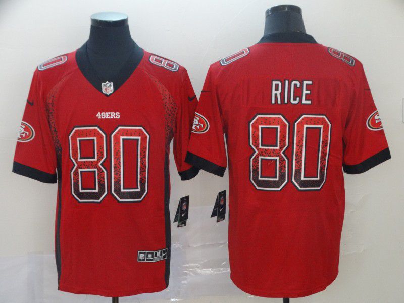 Men San Francisco 49ers #80 Rice Red Nike Drift Fashion Limited NFL Jersey->san francisco 49ers->NFL Jersey
